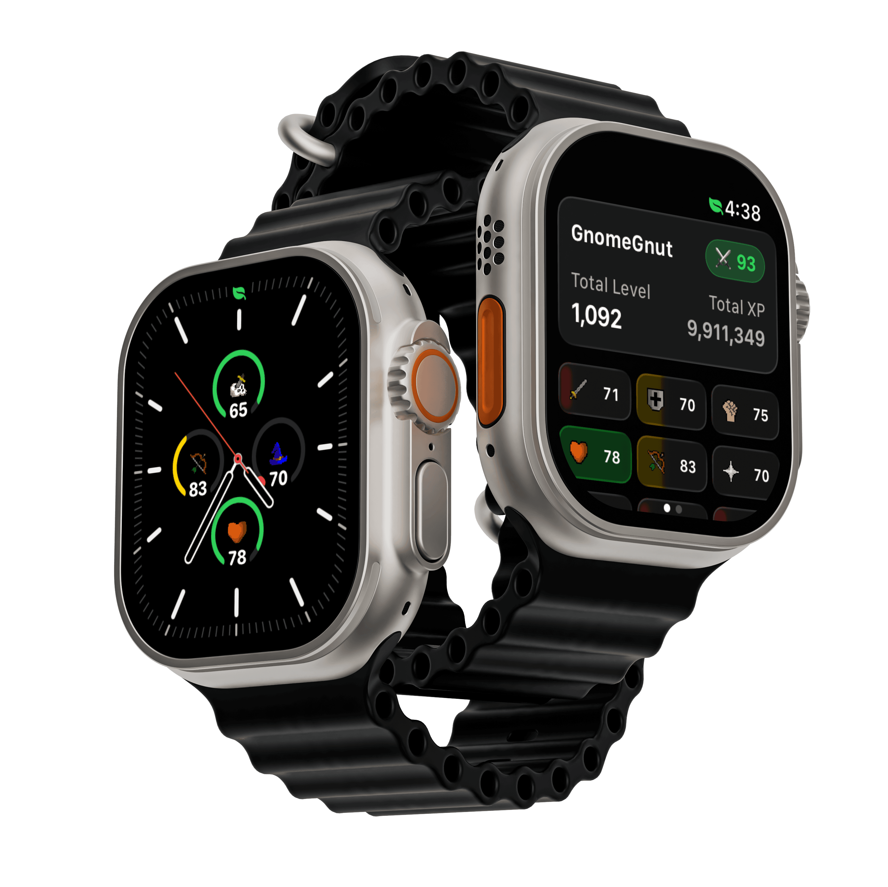 RuneSkill running on Apple Watch